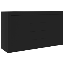 vidaXL fekete forgácslap tálalószekrény 120 x 36 x 69 cm (801842) bútor