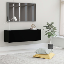 vidaXL fekete forgácslap TV-szekrény 100 x 30 x 30 cm bútor