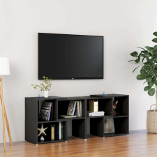 vidaXL fekete forgácslap TV-szekrény 104 x 30 x 52 cm bútor