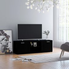 vidaXL fekete forgácslap TV-szekrény 120 x 34 x 37 cm bútor