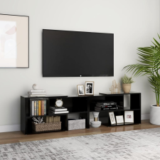 vidaXL fekete forgácslap TV-szekrény 149 x 30 x 52 cm bútor