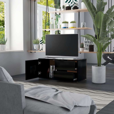 vidaXL Fekete forgácslap tv-szekrény 80 x 34 x 36 cm bútor