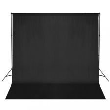 vidaXL Fekete háttértartó állványrendszer 600 x 300 cm világítás