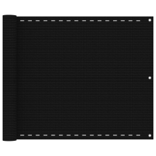 vidaXL fekete HDPE erkélytakaró 75 x 500 cm kerti bútor