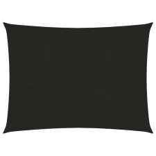vidaXL fekete HDPE napvitorla 160 g/m² 3 x 4 m kerti bútor