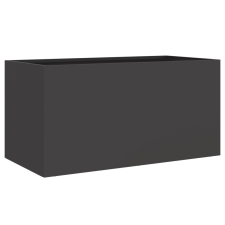 vidaXL fekete hidegen hengerelt acél növénytartó 62x30x29 cm (841589) kerti tárolás