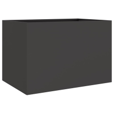 vidaXL fekete hidegen hengerelt acél növénytartó 62x40x39 cm (841595) kerti tárolás