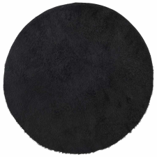 vidaXL fekete hosszú szálú NAVARRA bozontos szőnyeg 120x120 cm (4102902) lakástextília