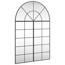 vidaXL fekete ívelt vas fali tükör 100x150 cm (3200614) bútor