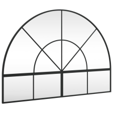 vidaXL fekete ívelt vas fali tükör 100x70 cm (3200610) bútor