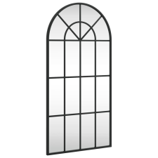 vidaXL fekete ívelt vas fali tükör 40 x 80 cm (358625) bútor