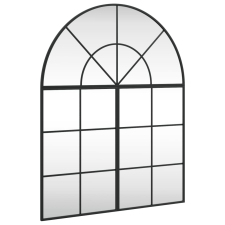 vidaXL fekete ívelt vas fali tükör 80x100 cm (3200632) bútor
