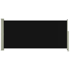 vidaXL fekete kihúzható oldalsó terasznapellenző 140 x 300 cm (317832) kerti bútor