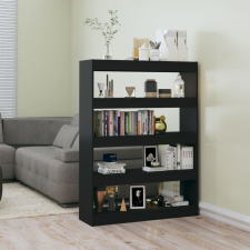 vidaXL fekete könyvszekrény/térelválasztó 100 x 30 x 135 cm bútor