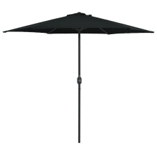 vidaXL fekete kültéri napernyő alumíniumrúddal 270 x 246 cm kerti bútor