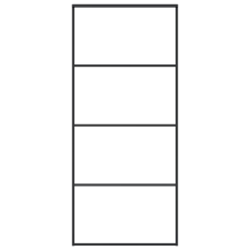 vidaXL fekete matt ESG üveg és alumínium tolóajtó 90x205 cm (151659) nyílászáró