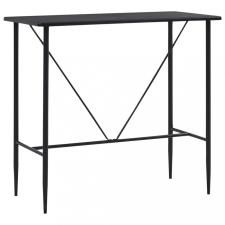 vidaXL fekete MDF bárasztal 120 x 60 x 110 cm bútor