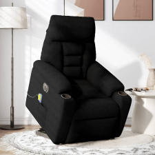 vidaXL fekete mikroszálas szövet elektromos álló masszázsfotel (3303111) masszázsfotel