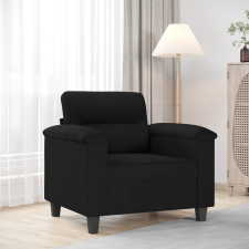 vidaXL fekete mikroszálas szövet kanapéfotel 60 cm bútor