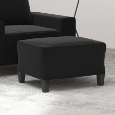 vidaXL fekete mikroszálas szövet lábzsámoly 60 x 50 x 41 cm bútor