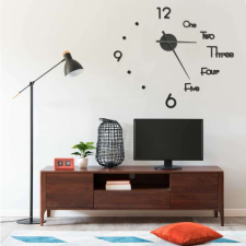 vidaXL fekete modern 3D falióra 100 cm XXL falióra