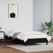 vidaXL fekete műbőr ágykeret 100x200 cm ágy és ágykellék