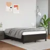 vidaXL Fekete műbőr ágykeret 120 x 200 cm