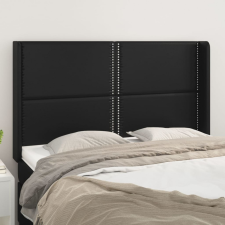 vidaXL fekete műbőr fejtámla szárnyakkal 147x16x118/128 cm ágy és ágykellék