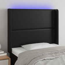 vidaXL fekete műbőr LED-es fejtámla 103x16x118/128 cm ágy és ágykellék