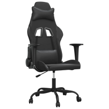 vidaXL fekete műbőr masszázs gamer-szék (345407) forgószék