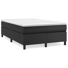 vidaXL fekete műbőr rugós ágykeret 120 x 200 cm (3121035) ágy és ágykellék