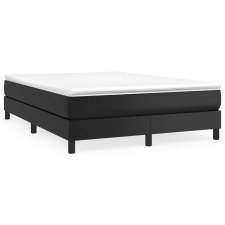 vidaXL fekete műbőr rugós ágykeret 140x200 cm (3120700) ágy és ágykellék