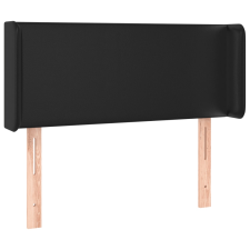 vidaXL fekete műbőr szárnyas fejtámla 83x16x78/88 cm (3118560) ágy és ágykellék