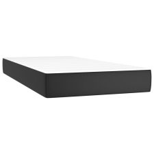 vidaXL fekete műbőr zsebrugós ágymatrac 80 x 200 x 20 cm (347682) ágy és ágykellék