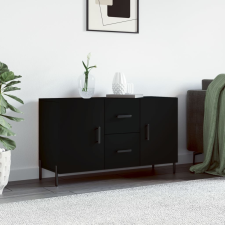 vidaXL fekete műfa tálalószekrény 100 x 36 x 60 cm bútor