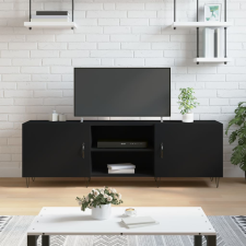 vidaXL fekete műfa TV-szekrény 150 x 30 x 50 cm bútor