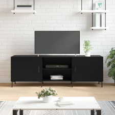vidaXL fekete műfa TV-szekrény 150 x 30 x 50 cm bútor