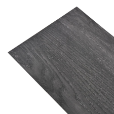vidaXL fekete nem öntapadó PVC padlóburkoló lapok 3 mm 4,46 m² (146595) járólap