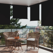 vidaXL fekete oldalsó terasznapellenző 140 x 250 cm kerti bútor