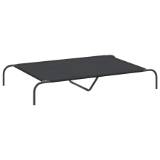 vidaXL fekete oxford szövet és acél emelt kutyafekhely 130x80x20 cm (42000840) szállítóbox, fekhely kutyáknak