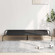 vidaXL fekete oxford szövet és acél emelt kutyafekhely 150x90x20 cm szállítóbox, fekhely kutyáknak