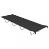 vidaXL fekete oxford szövet és acél kempingágy 180 x 60 x 19 cm