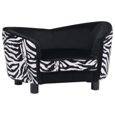 vidaXL fekete plüss kutyakanapé 68 x 38 x 38 cm (170962) szállítóbox, fekhely kutyáknak