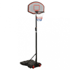 vidaXL fekete polietilén kosárlabda állvány 216-250 cm
