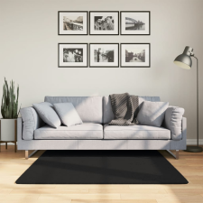vidaXL fekete rövid szálú puha és mosható szőnyeg 120x120 cm lakástextília