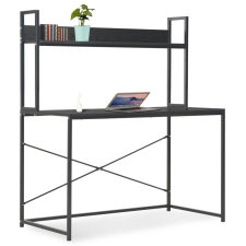 vidaXL fekete számítógépasztal 120 x 60 x 138 cm íróasztal