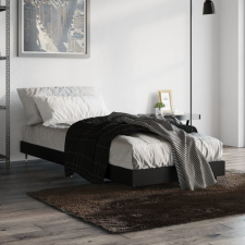 vidaXL fekete szerelt fa ágykeret 75 x 190 cm ágy és ágykellék