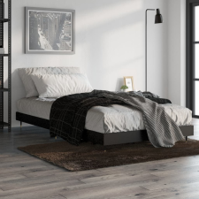 vidaXL fekete szerelt fa ágykeret 90 x 190 cm ágy és ágykellék