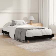 vidaXL fekete szerelt fa ágykeret 90 x 190 cm ágy és ágykellék