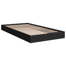 vidaXL fekete szerelt fa ágykeret 90 x 190 cm (842071) ágy és ágykellék